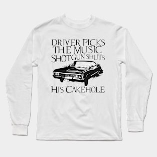 Driver Picks The Music Long Sleeve T-Shirt